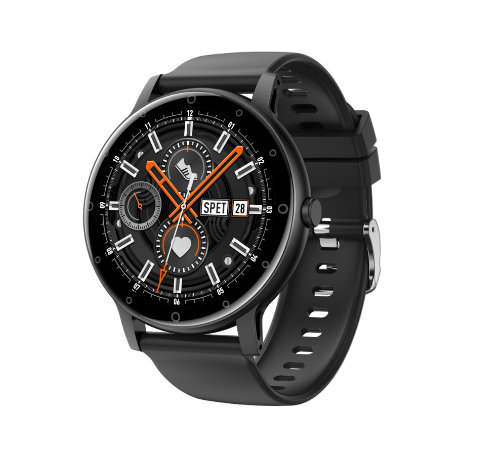 Smart Fitness Watch with Heart Rate Monitor & Bluetooth Notifications